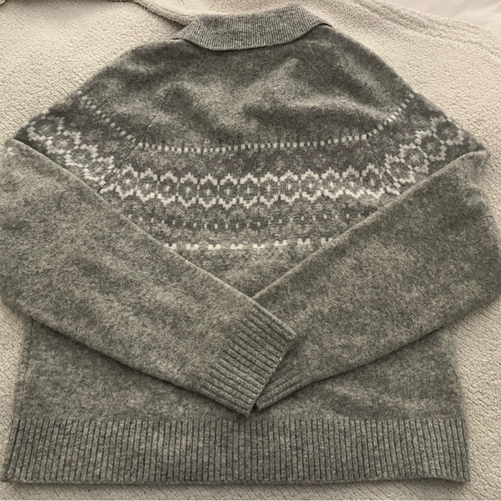 J.Crew Fair Isle sweater-polo in extra-soft yarn - Picture 4 of 5